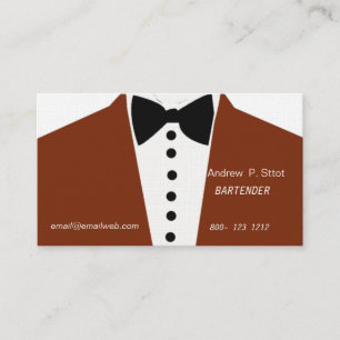 Fashion Black Tie Event Tuxedo Suit Elegant Modern Business Card