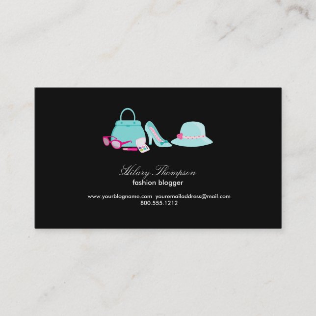 Fashion Blogger Calling Cards (Front)