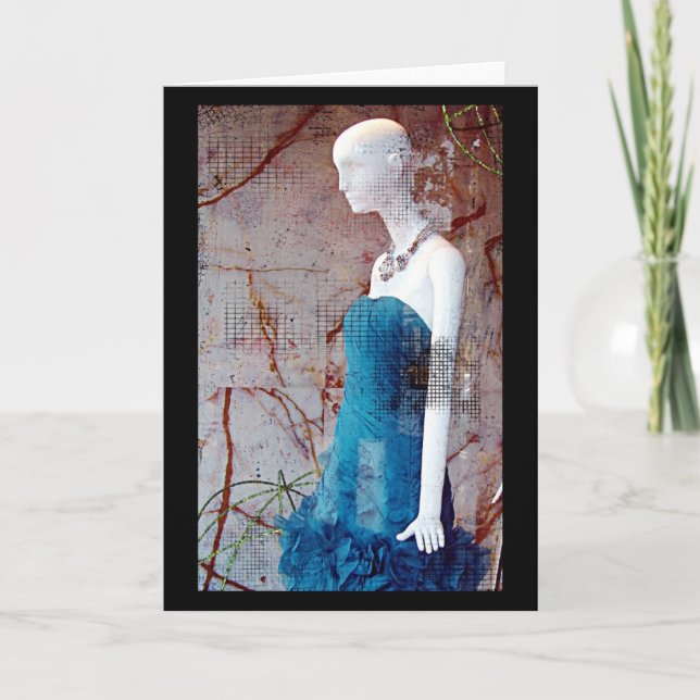 Fashion Blue Dress Card (Front)