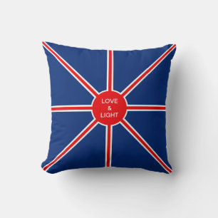 Fashion Blue Red and White Cushion