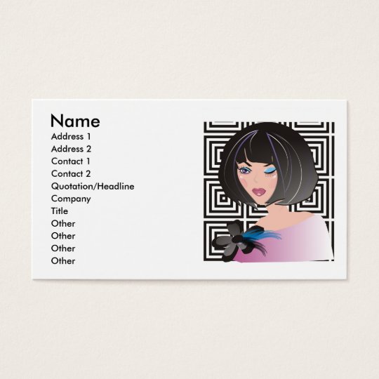 Fashion boutique, beauty salon or makeup artist business card
