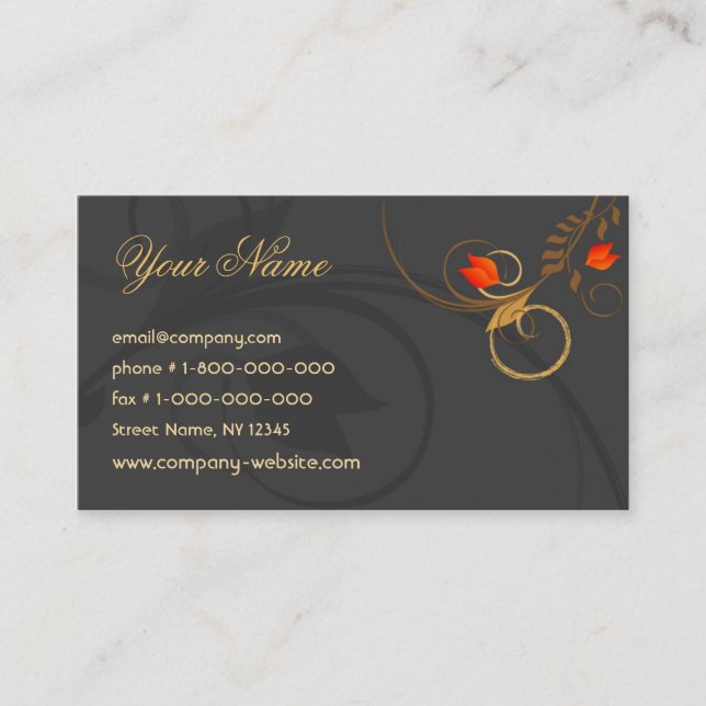 Fashion Boutique Business Card (Front)