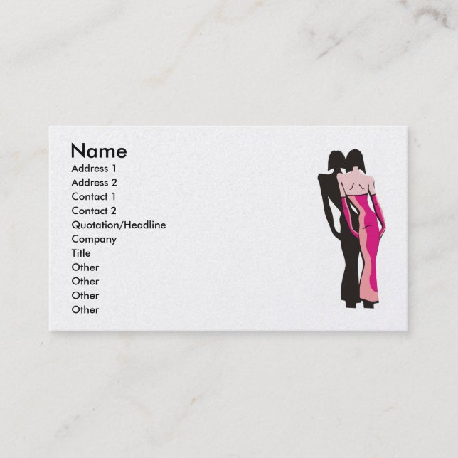 Fashion Boutique Business Card (Front)