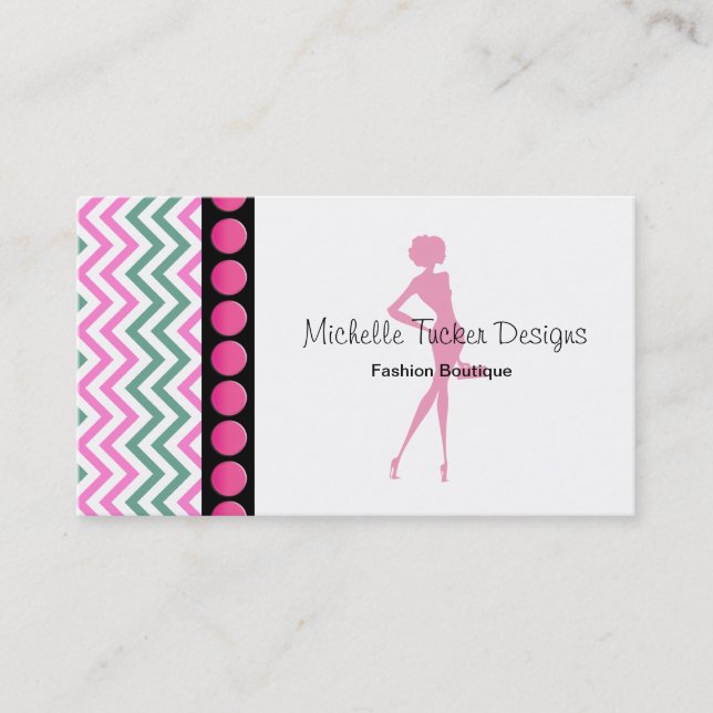 Fashion Boutique Business Cards (Front)