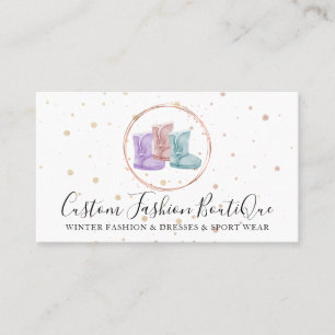 Fashion Boutique Interior House Shoes Business Card