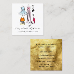 Fashion Boutique  Square Business Card