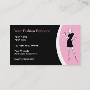 Fashion Boutique Trendy Business Cards