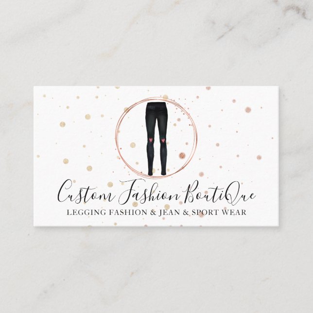 Fashion Boutique Trousers Leggings Business Card (Front)