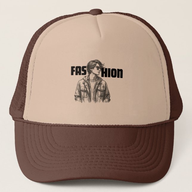 Fashion Boy – Trendy & Stylish  Trucker Hat (Front)