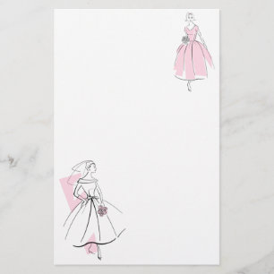 Fashion Bride Group Pink stationery