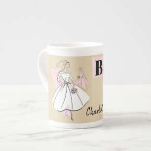 Fashion Bride Neutral Bride Name bone china Mug