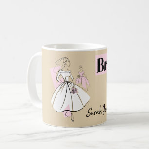 Fashion Bride Neutral Group Bridesmaid Name mug