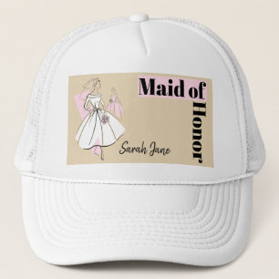 Fashion Bride Neutral Group Maid of Honour hat
