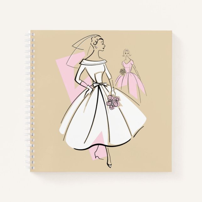 Fashion Bride Neutral Group notebook square (Front)