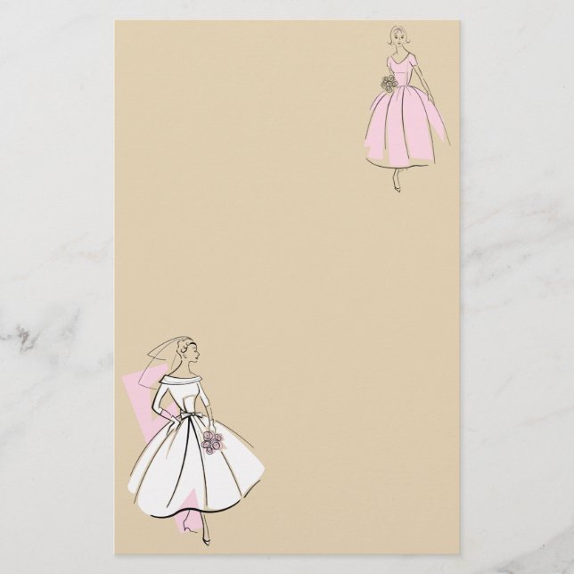 Fashion Bride Neutral Group stationery (Front)