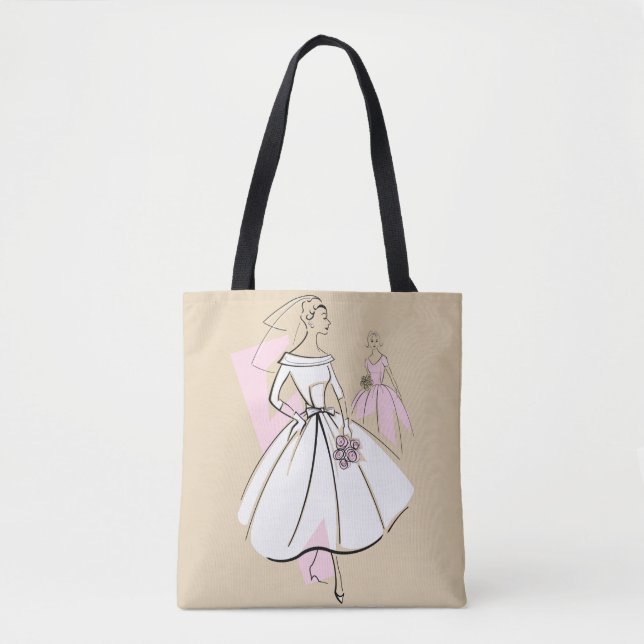 Fashion Bride Neutral Group tote Bag (Front)