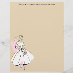 Fashion Bride Neutral letterhead address top
