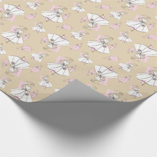 Fashion Bride Neutral multi wrapping paper