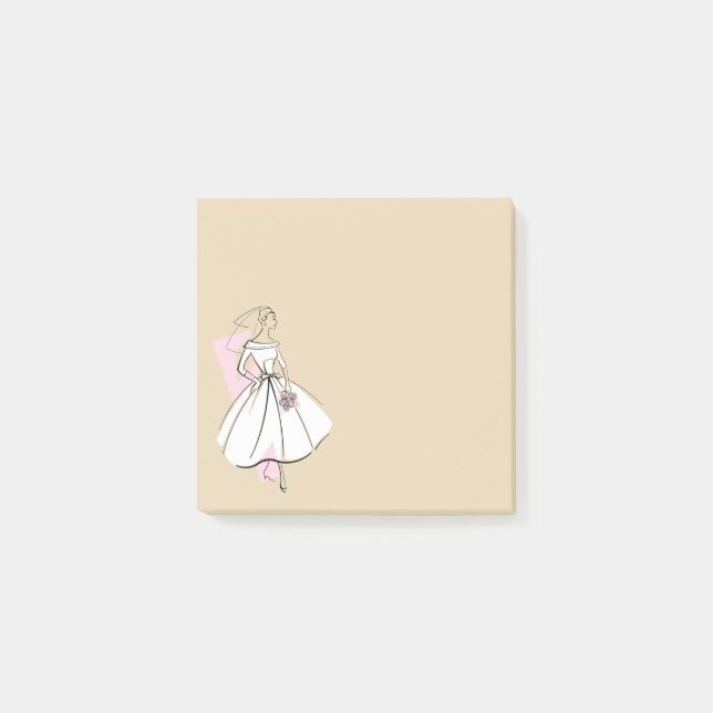 Fashion Bride Neutral notes square (Front)