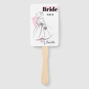 Fashion Bride Pink Bride fan paddle