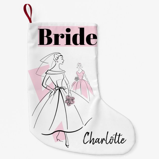 Fashion Bride Pink Bride stocking multi back (Front)
