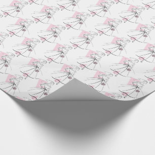 Fashion Bride Pink Multi wrapping paper