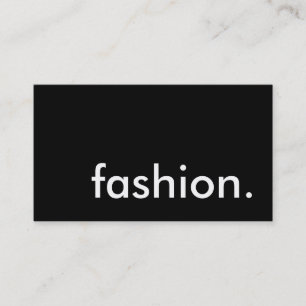 fashion. business card