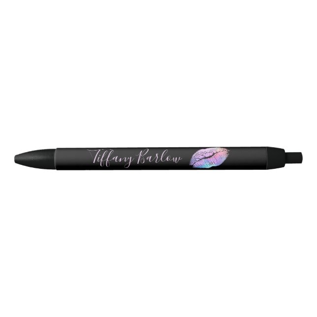 Fashion Chic Lip Print Black Ink Pen (Front)