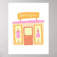 Fashion Clothes Boutique Illustration