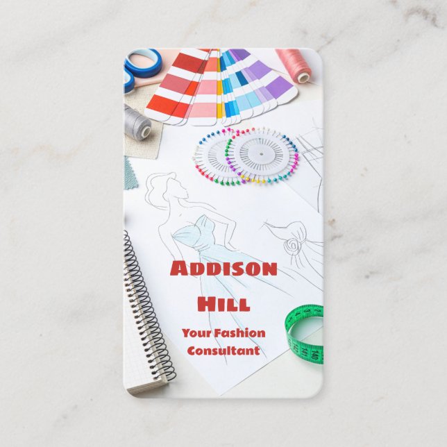 Fashion Consultant Business Card (Front)