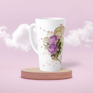 Fashion Corset &  Floral Latte Mug