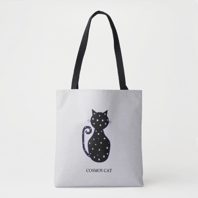 Fashion Cosmos Cat Tote Bag (Front)