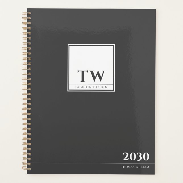 Fashion Design Dark Grey Planner (Front)