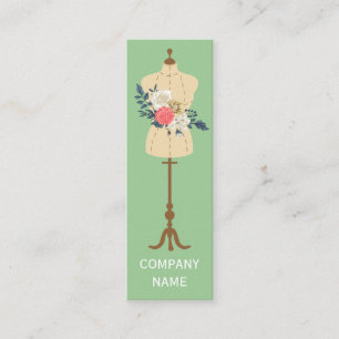 Fashion Design Dress Making Clothes Mannequin Mini Business Card