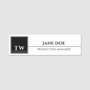Fashion Design White Name Tag