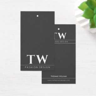Fashion Designer Black Hang Tag