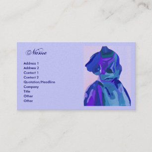 Fashion Designer Blue Dress I Business Card