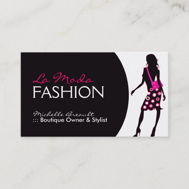 Fashion Designer Business Card (Front)