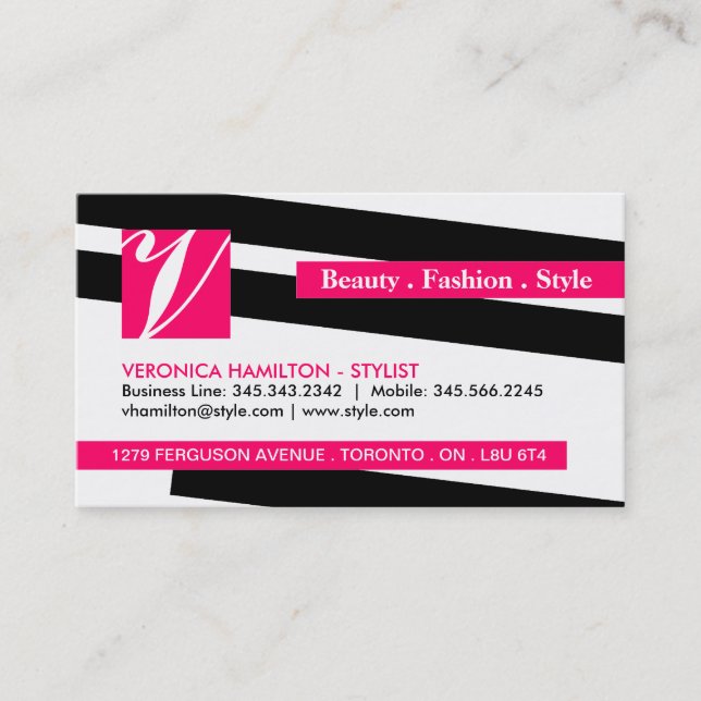 FASHION DESIGNER BUSINESS CARDS (Front)