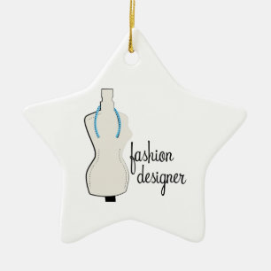 Fashion Designer Ceramic Tree Decoration