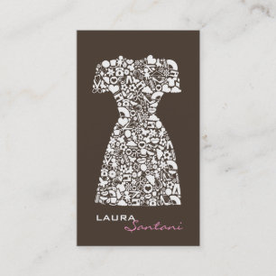 Fashion Designer Modern Fashionista Business Cards