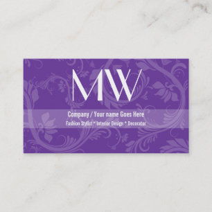 Fashion designer stylist interior decorator business card