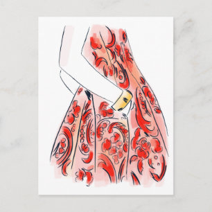 Fashion details postcard