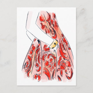 Fashion details postcard