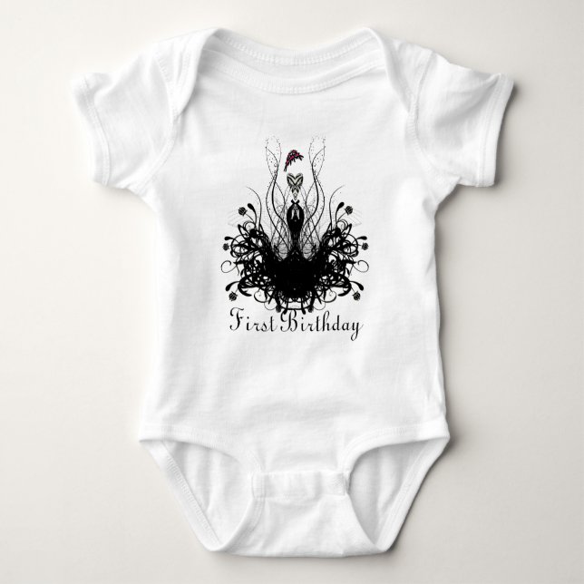Fashion Diva Baby Bodysuit (Front)