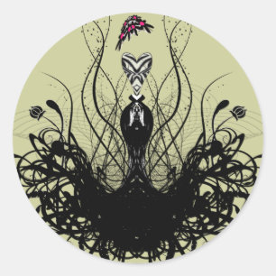 Fashion Diva Classic Round Sticker