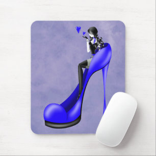 Fashion Diva in Blue Stiletto Mouse Mat