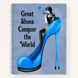 Fashion Diva in Stiletto blue Notebook