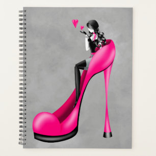 Fashion Diva in Stiletto  Pink  Planner