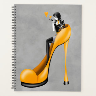 Fashion Diva in Stiletto yellow Planner